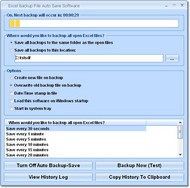 Excel Backup File Save Scheduler screenshot